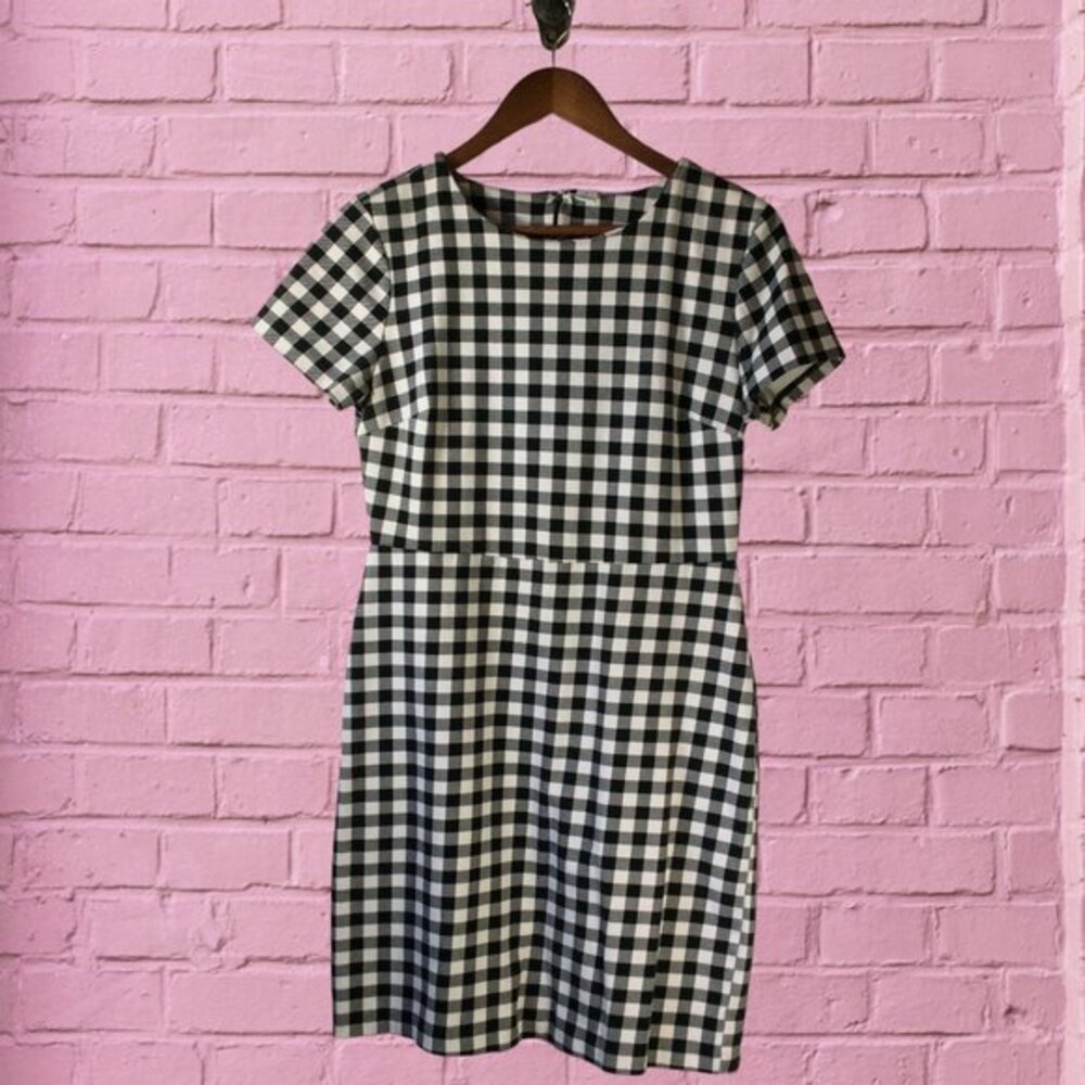 Old Navy Checkered Black & White Dress Size Medium